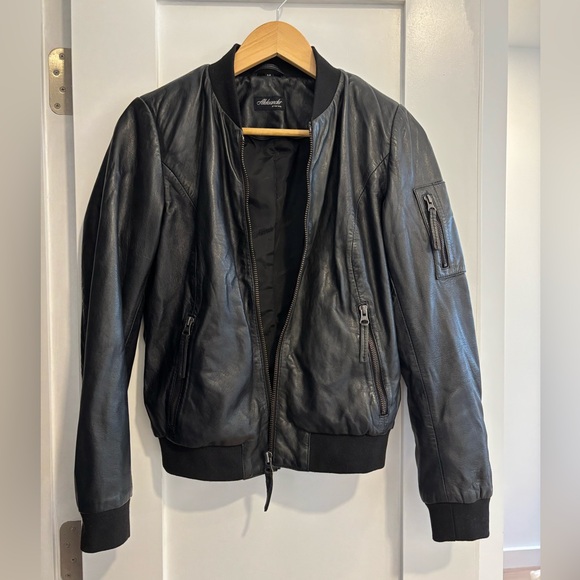 Norwegian leather bomber jacket - Picture 5 of 7